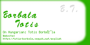 borbala totis business card